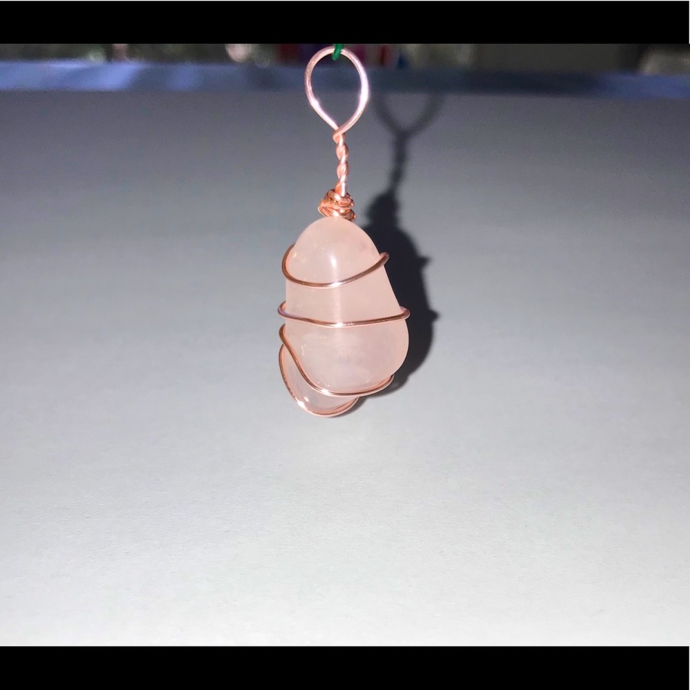 Rose Quarts Charm